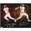 Image 1 : Pete Rose and Jose Canseco Signed Photo Inscribed "0 Steroids" AND "Godfather of Steroids" (JSA COA)