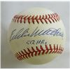 Image 1 : Eddie Mathews Signed ONL Baseball Inscribed "512 HRs" (JSA Hologram)