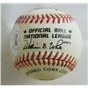 Image 2 : Eddie Mathews Signed ONL Baseball Inscribed "512 HRs" (JSA Hologram)