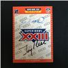 Image 1 : JOE MONTANA  AND JERRY RICE SIGNED SUPER BOWL XXIII  PRO SET COLLECTIBLE CARD