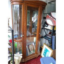 Oak China Cabinet Cat C