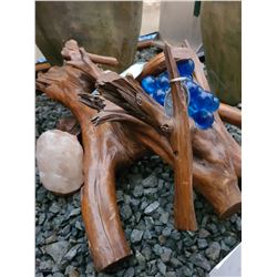 Salt Crystals & wood art acat C