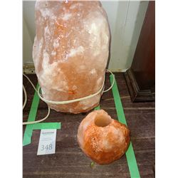 Large Himalayan Salt Crystal Lamp Cat A