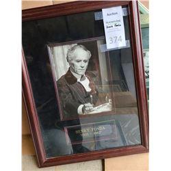 Henry Fonda signed Cat B