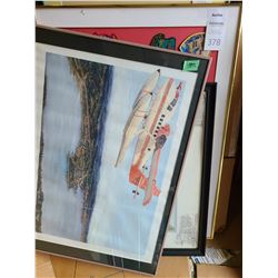 Assortment of framed pints Cat B