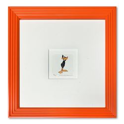"Daffy Duck" Framed Limited Edition Etching with Hand-Tinted Color and Numbered.