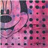 Image 2 : Gail Rodgers, "Mickey Mouse" Hand Signed Original Hand Pulled Silkscreen Mixed Media on Canvas with 