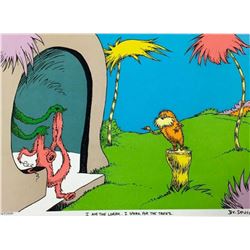 Dr. Seuss- Lithograph on B.F.K. Rives Paper "I AM THE LORAX, I SPEAK FOR THE TREES"