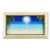 Image 1 : Dan Mackin, "Beach Stroll" Framed Original Oil Painting on Canvas Hand Signed with Letter of Authent
