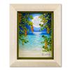 Image 1 : Dan Mackin, "Night Bloomers" Framed Original Oil Painting on Canvas Hand Signed with Letter of Authe