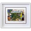 Image 1 : Charles Fazzino- 3D Construction Silkscreen Serigraph "A Tasting in Wine Country"