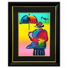Image 1 : Peter Max- Original Mixed Media "Umbrella Man"