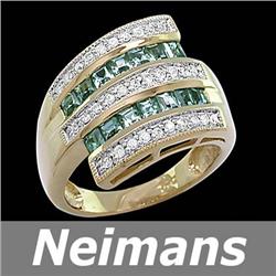 Gem Certified .75 ct Ceylon Sapphire & Diamond Ring 14k