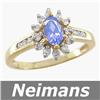 Image 1 : Vintage 1.50 ct Orange & White Sapphire Ring 14kt Gold