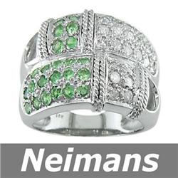 Vintage Gem 1.50 ct Ruby & White Sapphire Ring 14k Gold