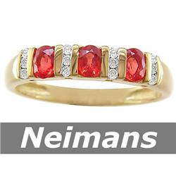 Vintage 1.25 ct Peridot & Diamond Ring 14kt Gold CERT