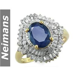 Vintage 1.75 ct Emerald & Diamond Ring 14kt Gold CERT