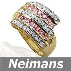 Fiery 1.00 ct Certified VS Diamond Eternity Ring 14kt