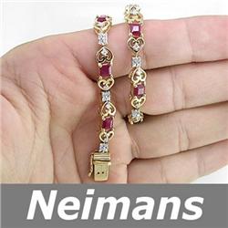 Vintage Gem 2.00 ct Orange & White Sapphire Pendant 14k