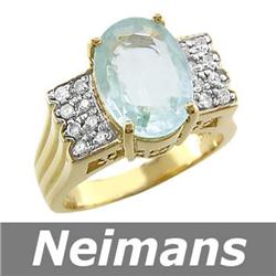 Antique 7.50 ct Amethyst & Sapphire Pendant 14kt Gold