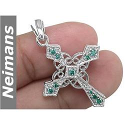 Vintage 1.00 ct Aquamarine & Diamond Ring 14k Gold USGL