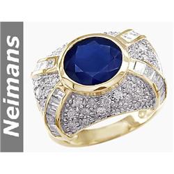 Certified 3.50 ct Green Sapphire Eternity Ring 14k Gold