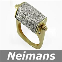 Certified 1.25 ct Black & White VS Diamond Wedding Ring