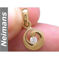 Neimans Certified .50 ct Citrine Stud Earrings 14k Gold