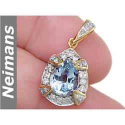 Neimans Certified 1.00 ct White Sapphire Cocktail Ring