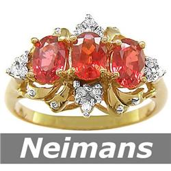 Men's 3.75 ct Emerald & VS Diamond Gents Ring 14kt Gold