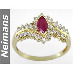 Gem Certified 4.25ct Ruby & VS Diamond Pendant 14K Gold