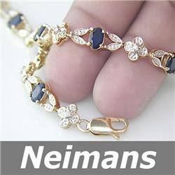 Neimans 8.75 ct Amethyst & White Sapphire Pendant 14kt