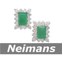 Certified 23.25 ct Green Amethyst & Diamond Pendant 14K