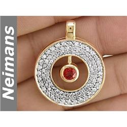 USGL Certified 4.25 ct Gem Ruby & Diamond Ring 14K Gold