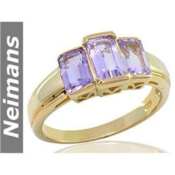 Rare 1.25 ct 3-Stone Black Diamond Anniversary Ring