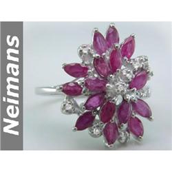 Certified 2.75 ct Sapphire & Diamond Earrings 14kt Gold