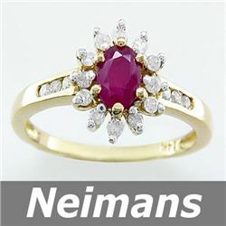 Antique Gem 11.25 ct Citrine & Yellow Sapphire Ring 14k