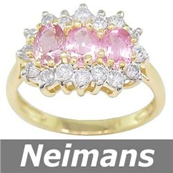 Gem Certified 10.75 ct Amethyst & Diamond Ring 14K Gold