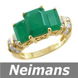 Vintage 4.75ct Certified Sapphire & VS Diamond Ring 14k