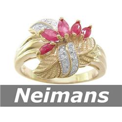 Neimans Mined Gem .75 ct Pink Tourmaline Pendant 14kt