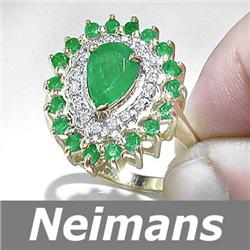 Gem Cert 1.00ct Violet Red Spinel & Diamond Pendant 14K