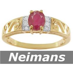 USGL Certified 1.50 ct Orange Sapphire & Diamond Ring