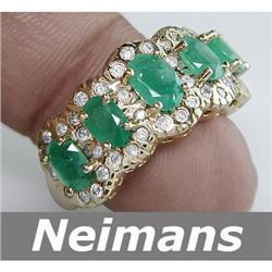 Certified 2.00 ct Sapphire & Diamond Earrings 14kt Gold