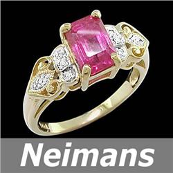 Gem 8.00 ct Certified Ruby & VS Diamond Bracelet 14kt