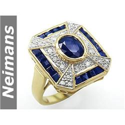 Rare 2.00 ct Certified Tanzanite & VS Diamond Ring 14kt