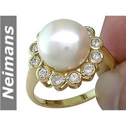 Gem Certifed  6.25 ct Amethyst & VS Diamond Ring 14kt