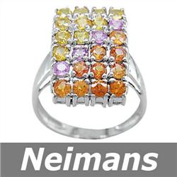 Vintage 2.00 ct Certified Aquamarine & Diamond Ring 14k