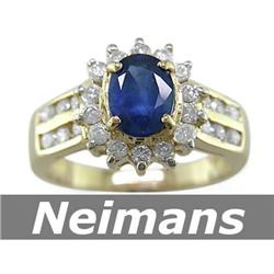 Certified 3.00 ct Yellow Sapphire & VS Diamond Ring 14k