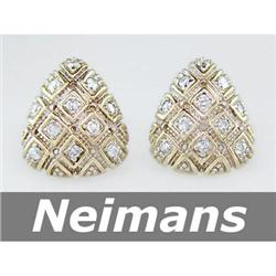 Neimans .50 ct Certified VS Diamond Earrings 14kt Gold