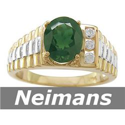 Certified 2.00 ct Pink Tourmaline & Diamond Ring Gold